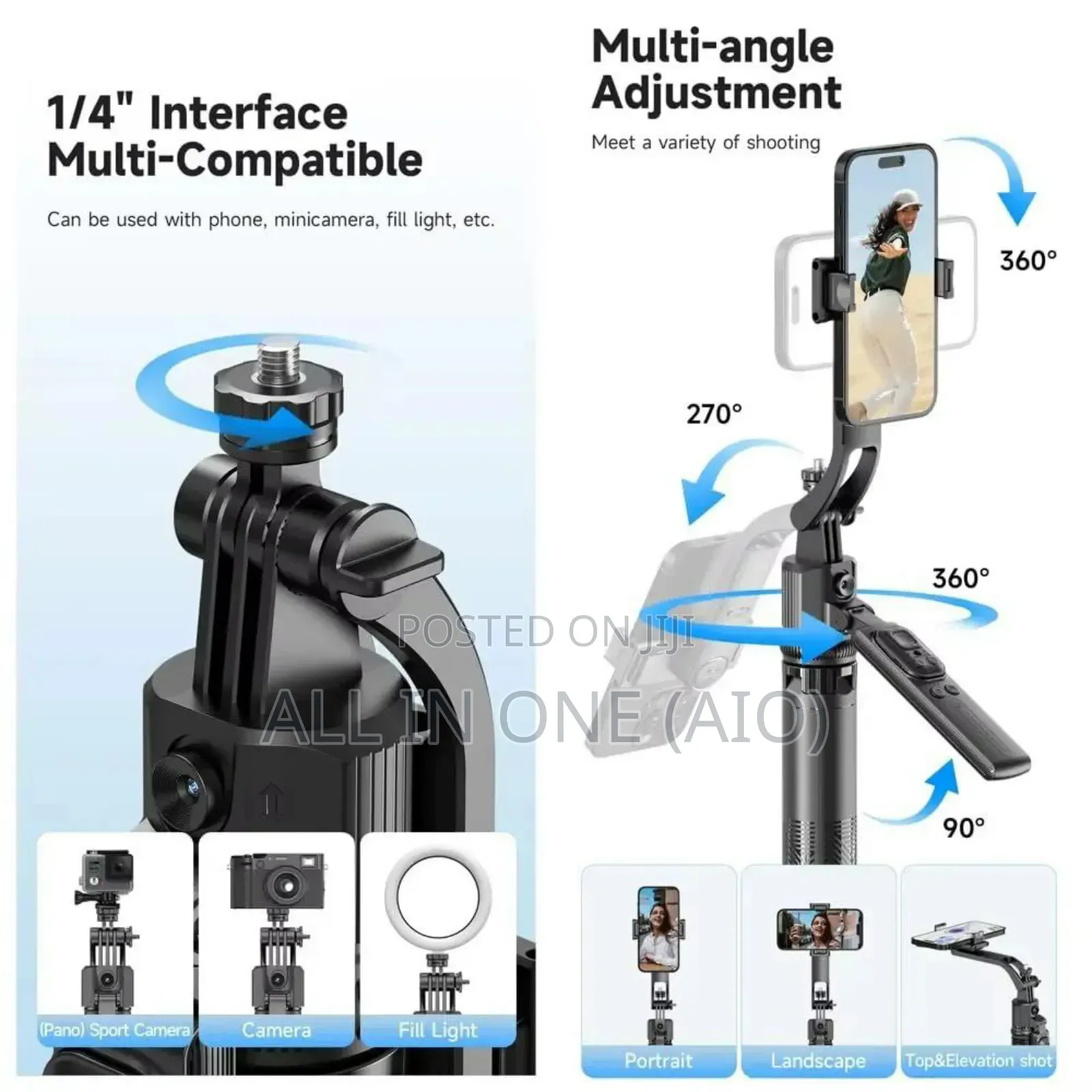 C17 Aluminum Alloy Ai Intelligent Face Tracking Smart Gimbal