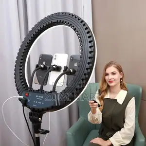 18 RGB Ring Light Ljj45 Remote, 3 Phone Holders, Long Stand