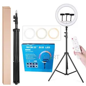 Photo - 22 RGB Ring Light Ljj45 Remote Control, 3 Phone Holders, Long Stand