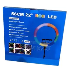 22 RGB Ring Light Ljj45 Remote Control, 3 Phone Holders, Long Stand