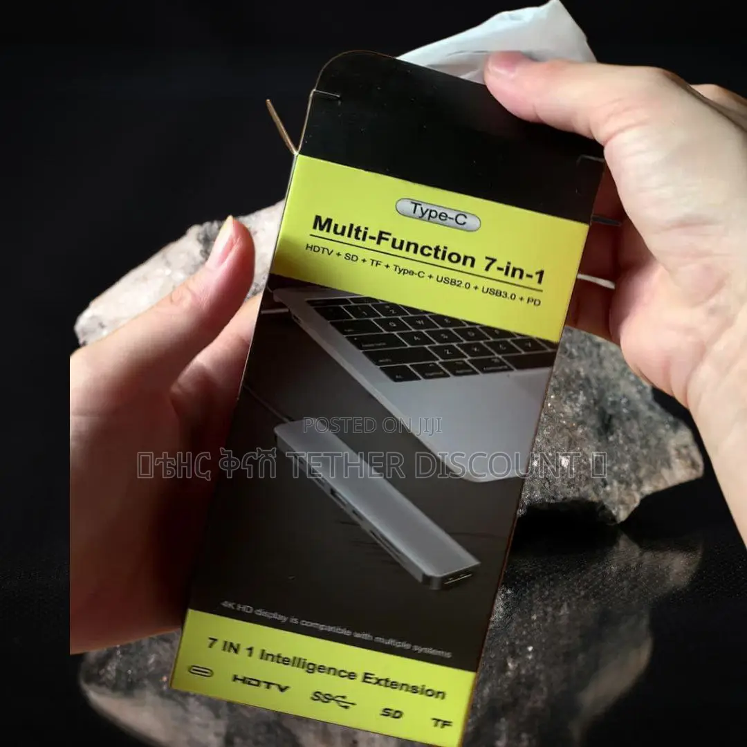 Multi-function 7-in-1 Inteligence Extension Type-c