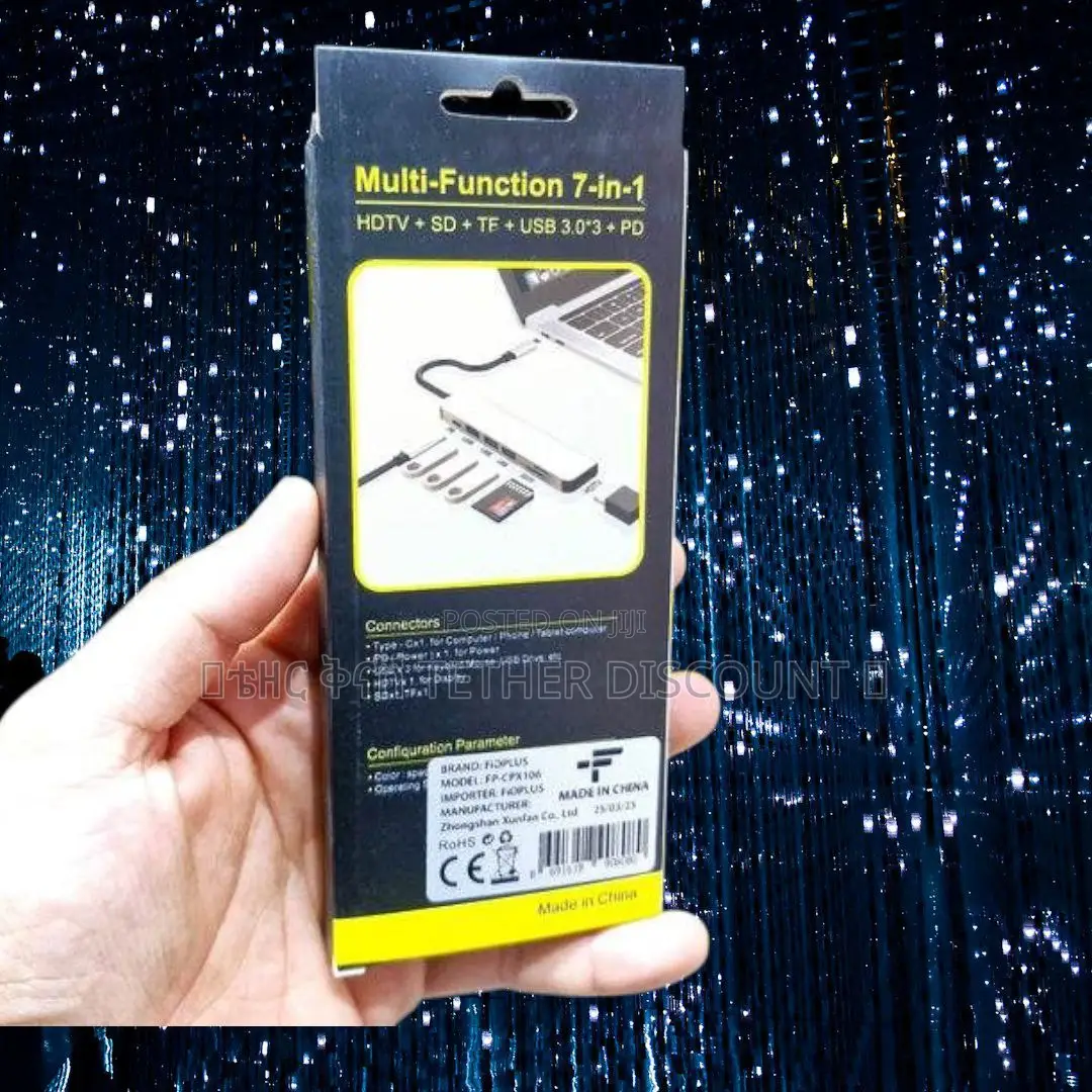 Multi-function 7-in-1 Inteligence Extension Type-c