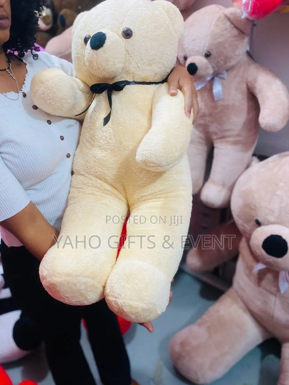 Cream Color Teddy Bear አሻንጉሊት