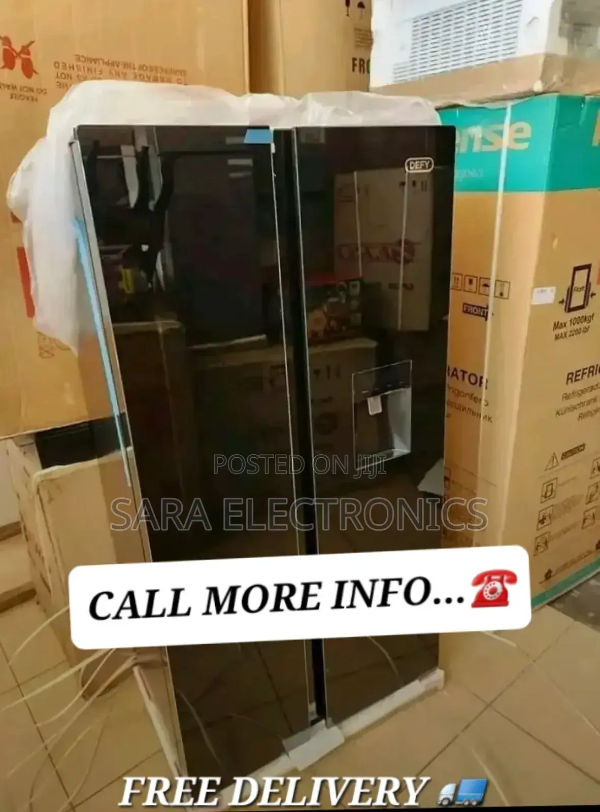 Hisence 2doors Orignal Refrigerator *10year Warranty * Free Delivery