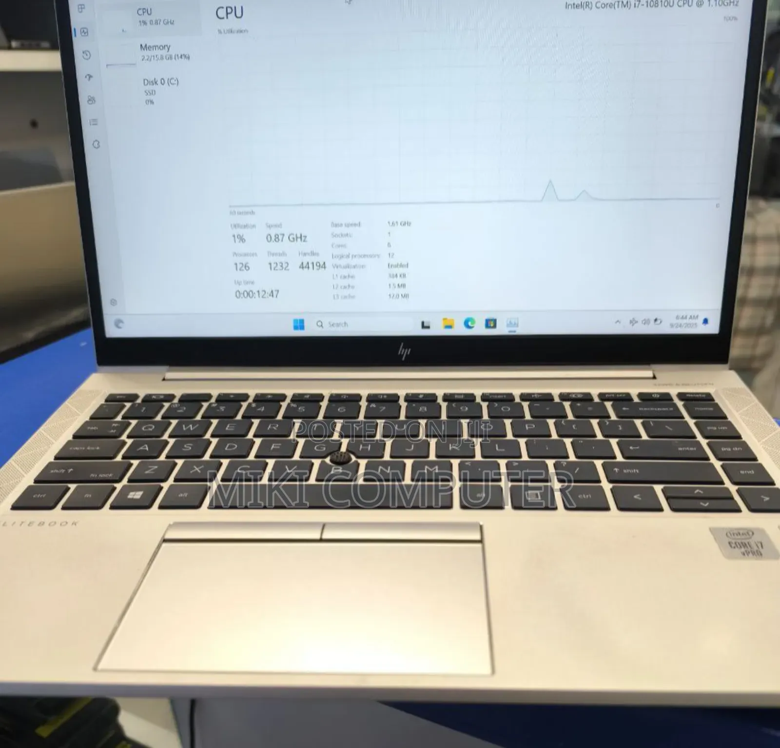 New Laptop HP EliteBook 840 G7 16GB Intel Core I7 SSD 512GB