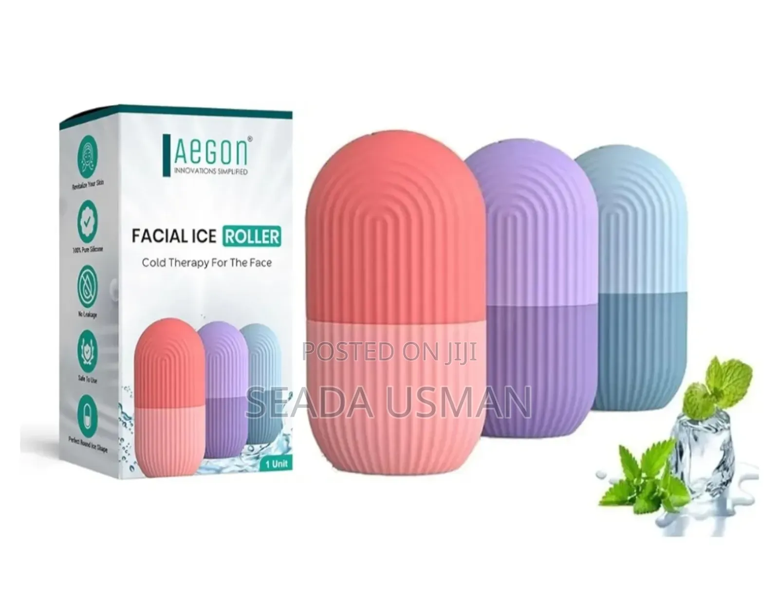 የበረዶ ማሻ (Silicone Ice Roller Massager)