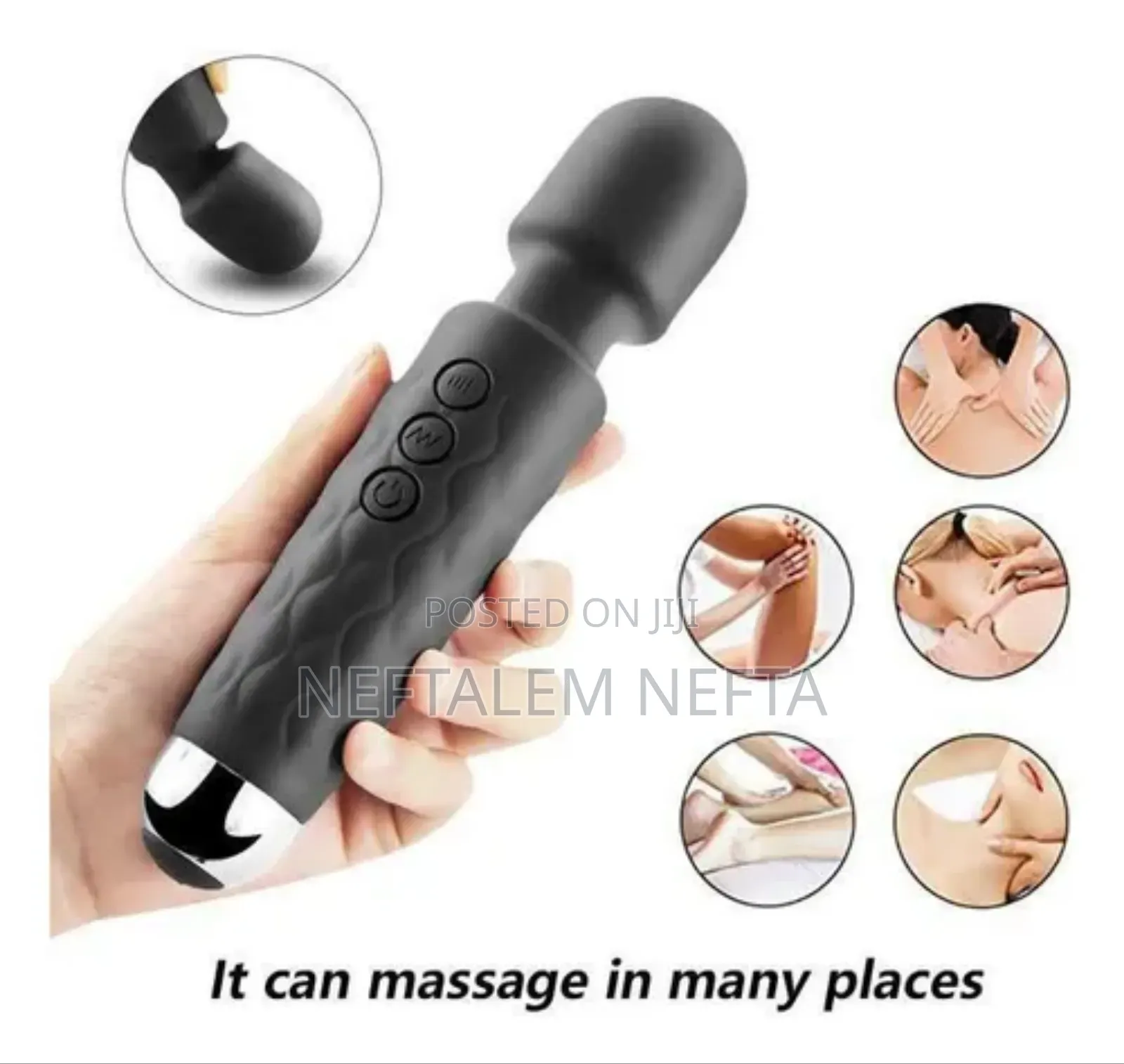 Rechargeable Silicon Magic Massager