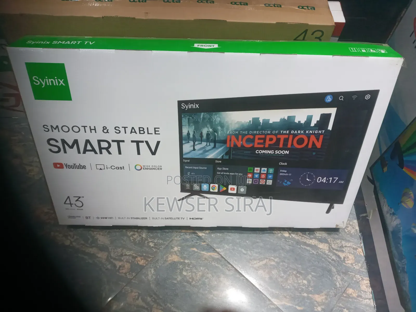 Syinix Tv 43inch Smart Video Full Hd Quality Led