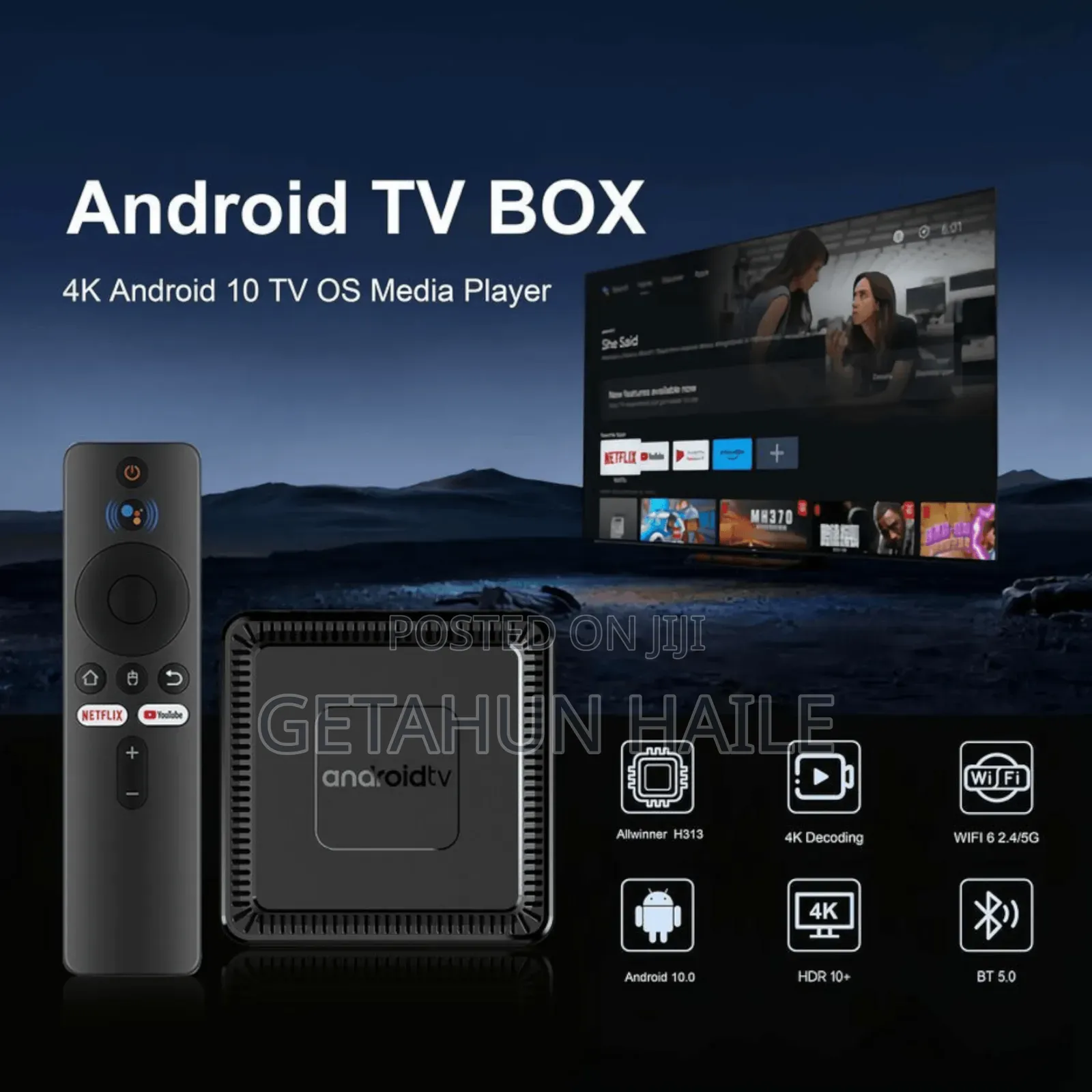 All Winner 5g Android Tv Box (128gb Tv ስማርት ማድረጊያ)