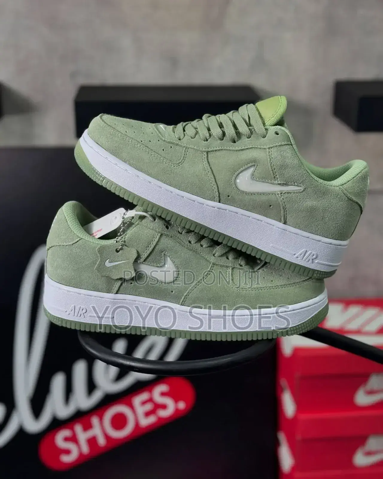 Nike Air Force 1 Light Green Master Quality Shoes