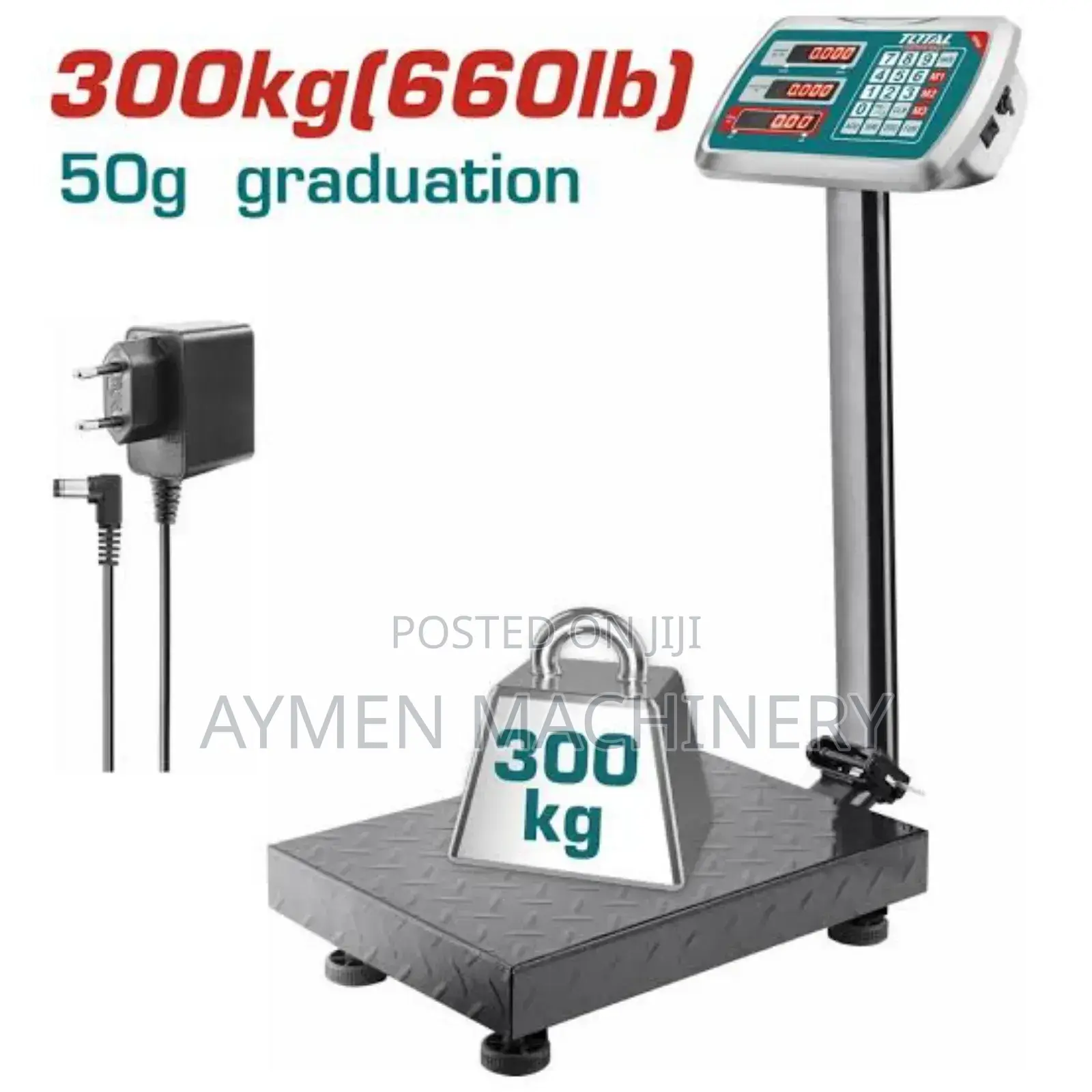 Total Digital Scale 300kg ሚዛን 300ኪሎ