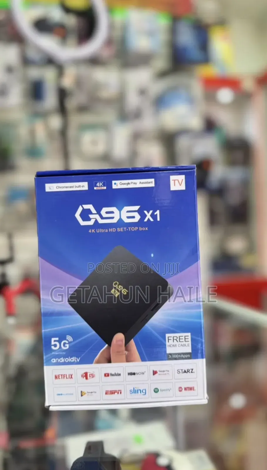 Q96 Max Android Tv Box (Tv ስማርት ማድረጊያ)