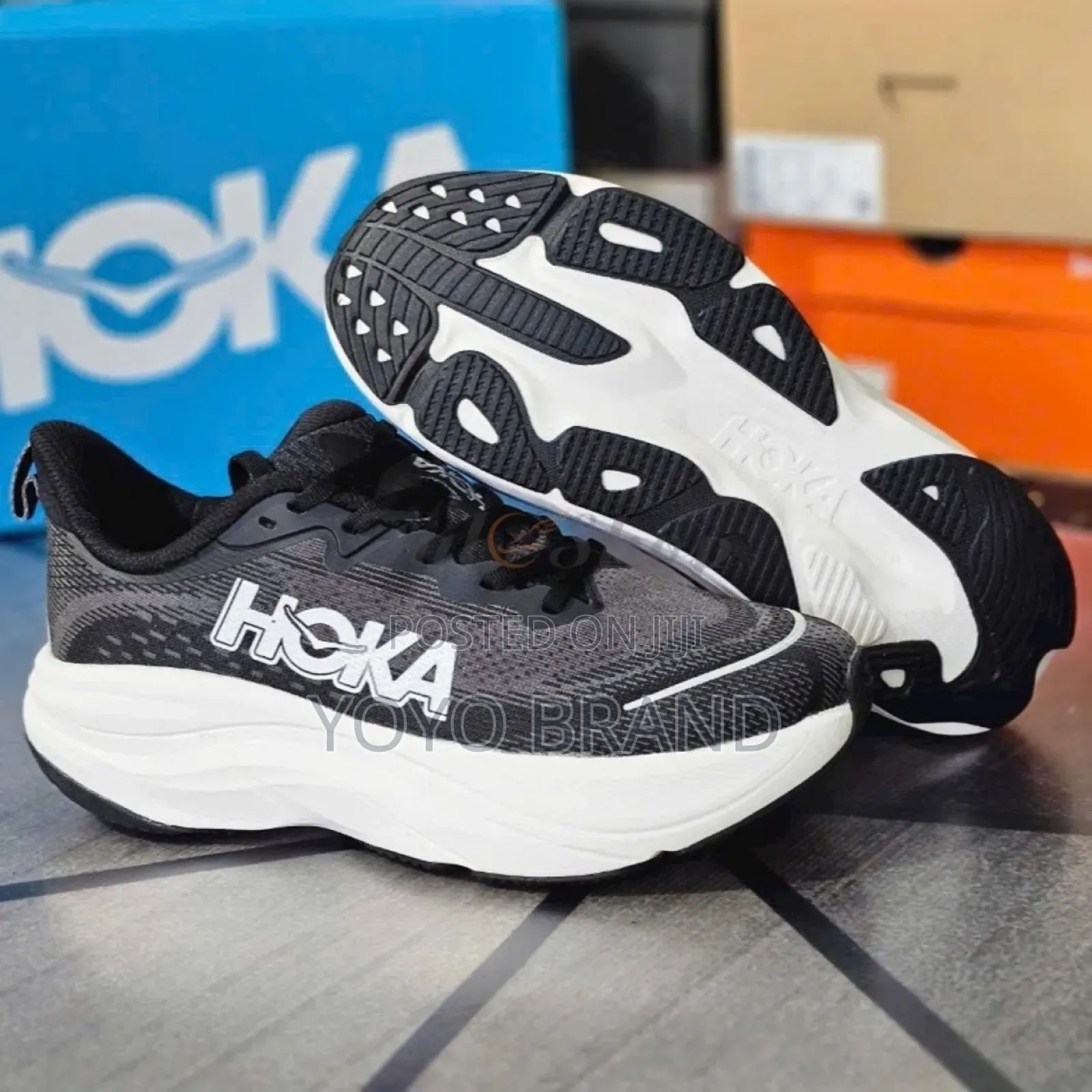 New Fashion Black White Hoka Shoes