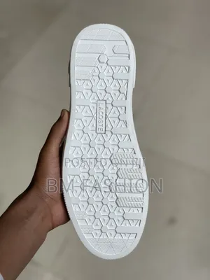 Lacoste Navy Blue Leather With White Sole