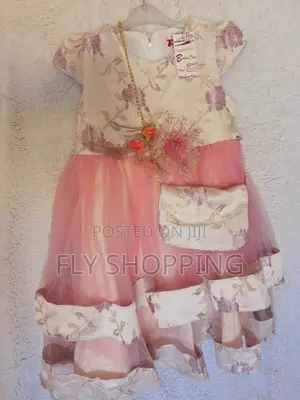 Luxury Princess Kids Dress 3 to 16 Years Old የከፍተኛ ጥራት የፕሪንሰስ ቀሚስ