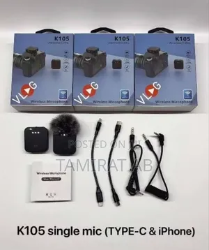 Wireless Dual Microphone Noise Reduction => Type-C+iPhone+Cameras