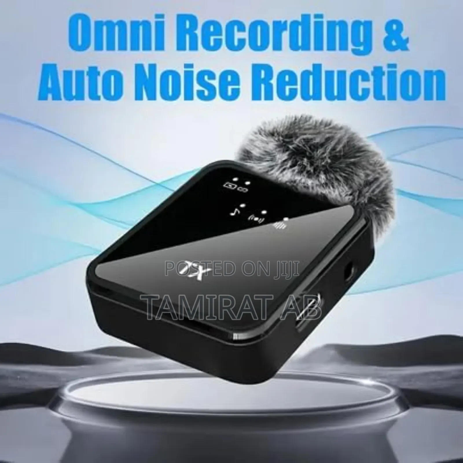 Wireless Dual Microphone Noise Reduction => Type-C+iPhone+Cameras