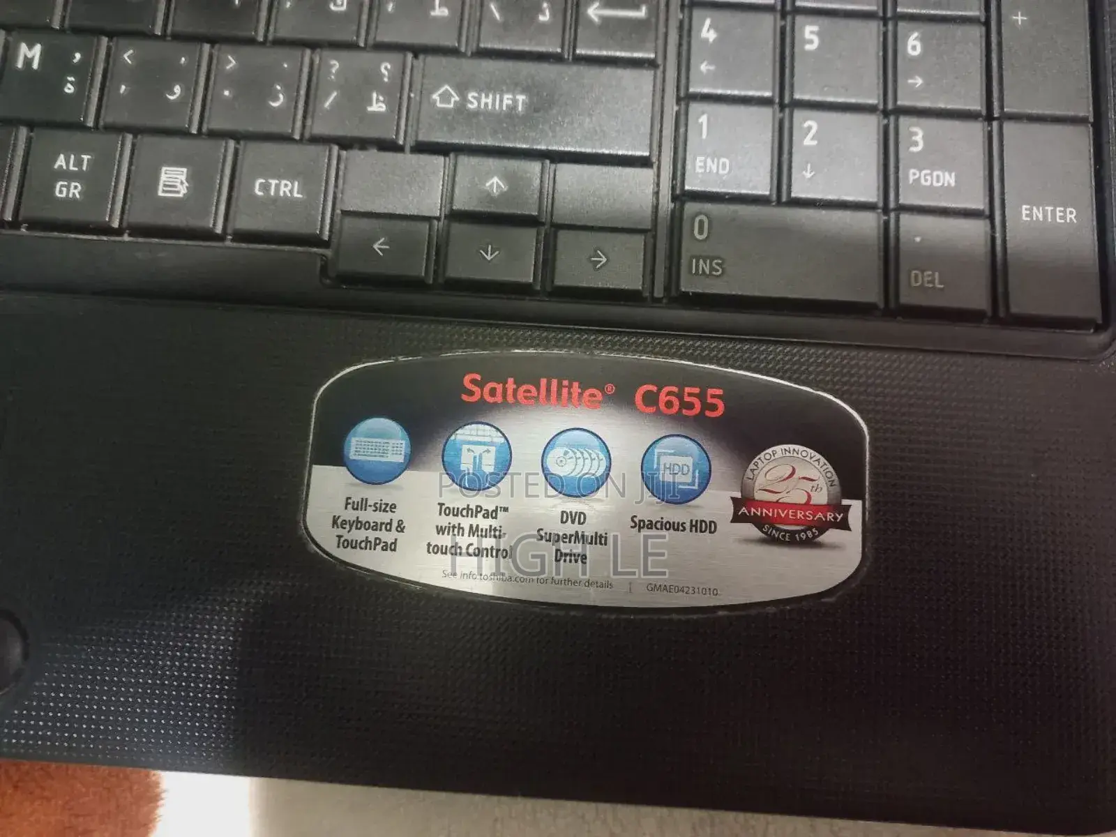 Laptop Toshiba Satellite C655 6GB Intel HDD 500GB