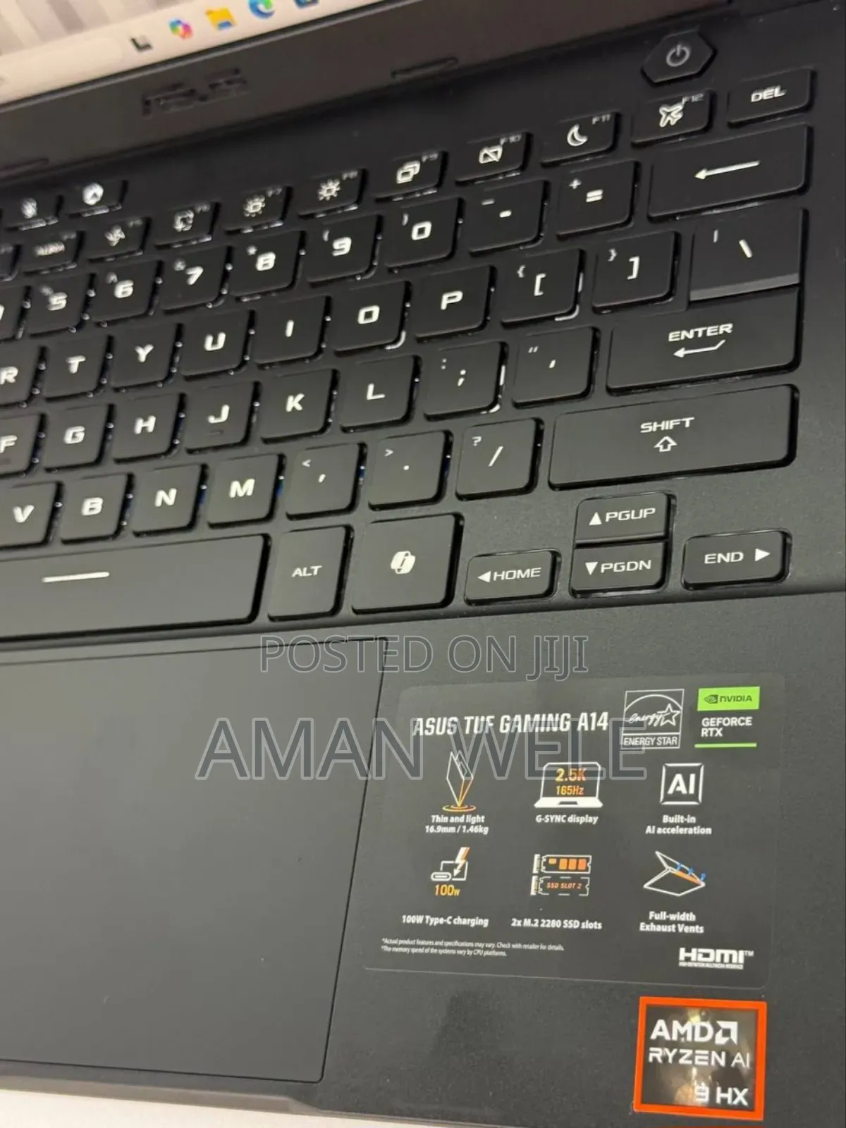 New Laptop Asus TUF Gaming A15 16GB AMD Ryzen 9 SSD 1T