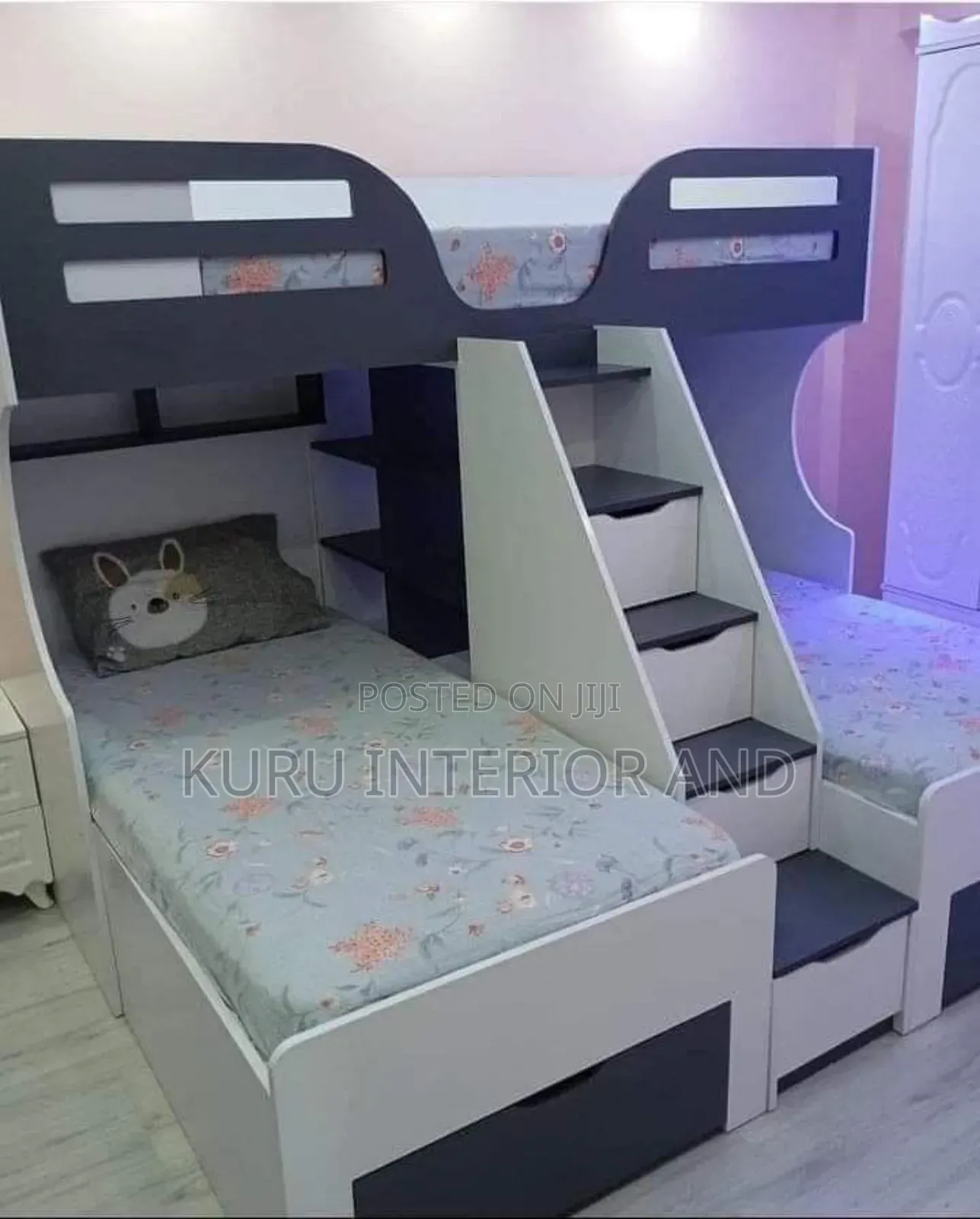 Modrn Bunk Bed ( ተደራራቢ አልጋ ) 3 Beds