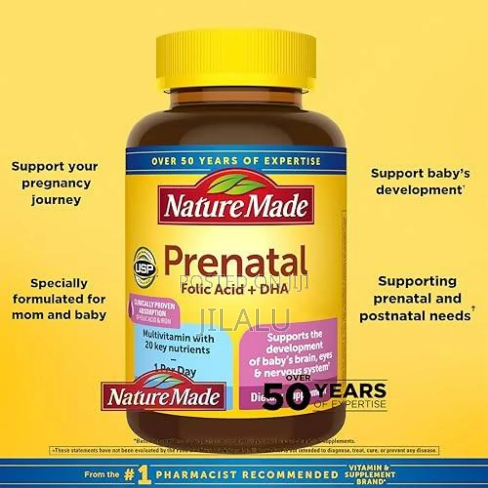 Natural Made Prenatal Folic Acid Dha