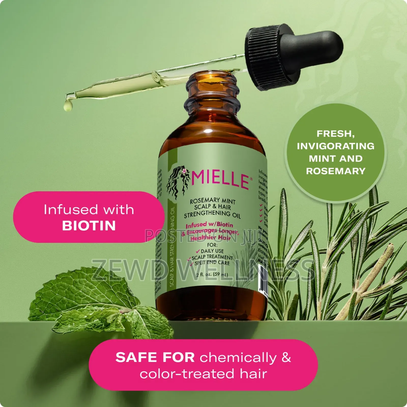 Rosemary Mint Scalp Hair Strengthening Oil