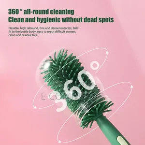 3in1 Silicone Bottle Cleaning Brush
 ሲልክን ጡጦ ብሩሽ