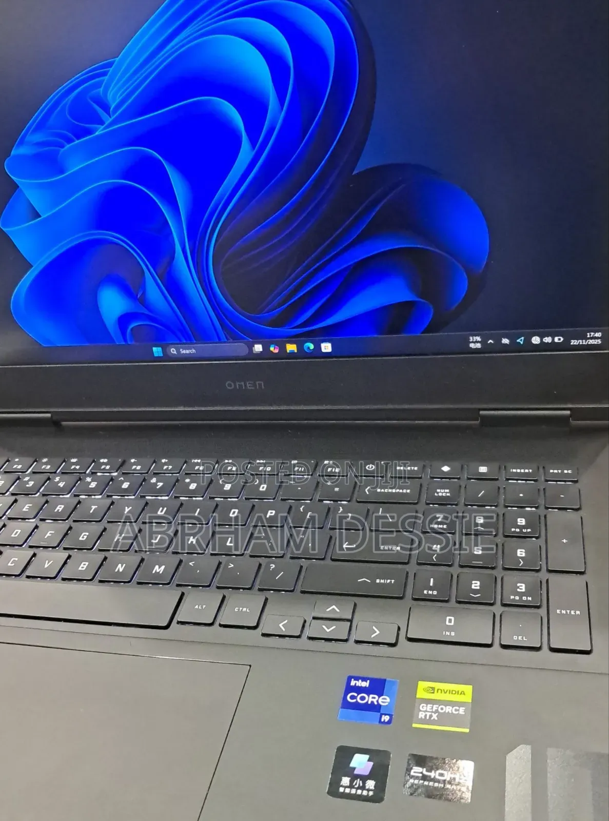 New Laptop HP Omen 16 16GB Intel Core I9 SSD 1T