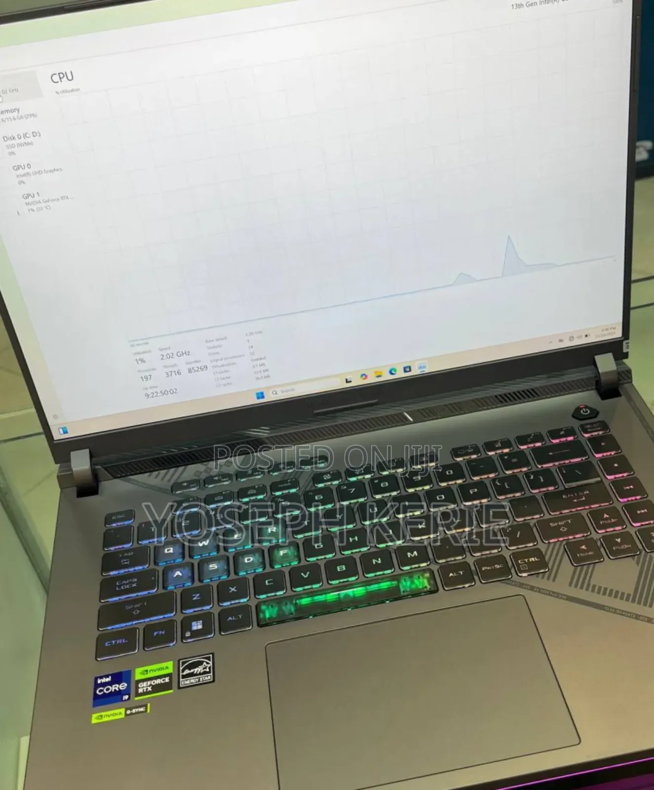 New Laptop Asus ROG Strix G16 G614 32GB Intel Core i9 SSD 1T