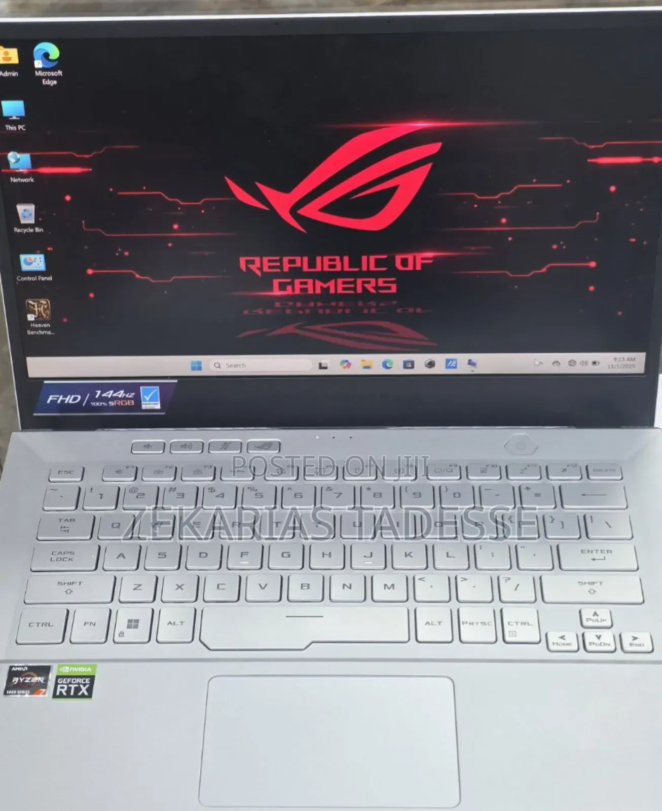 New Laptop Asus ROG Zephyrus G15 16GB AMD Ryzen 7 SSD 1T
