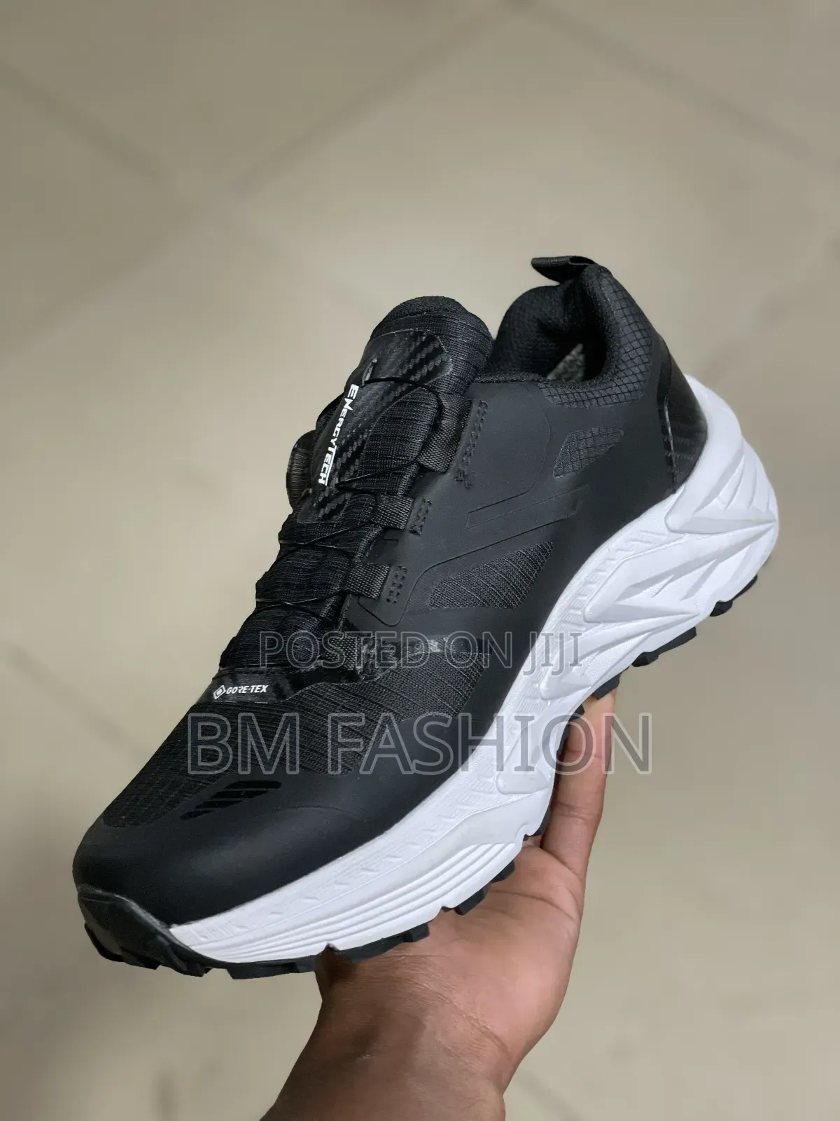 The North-Face Gore-Tex Running Shoes (Black and White)