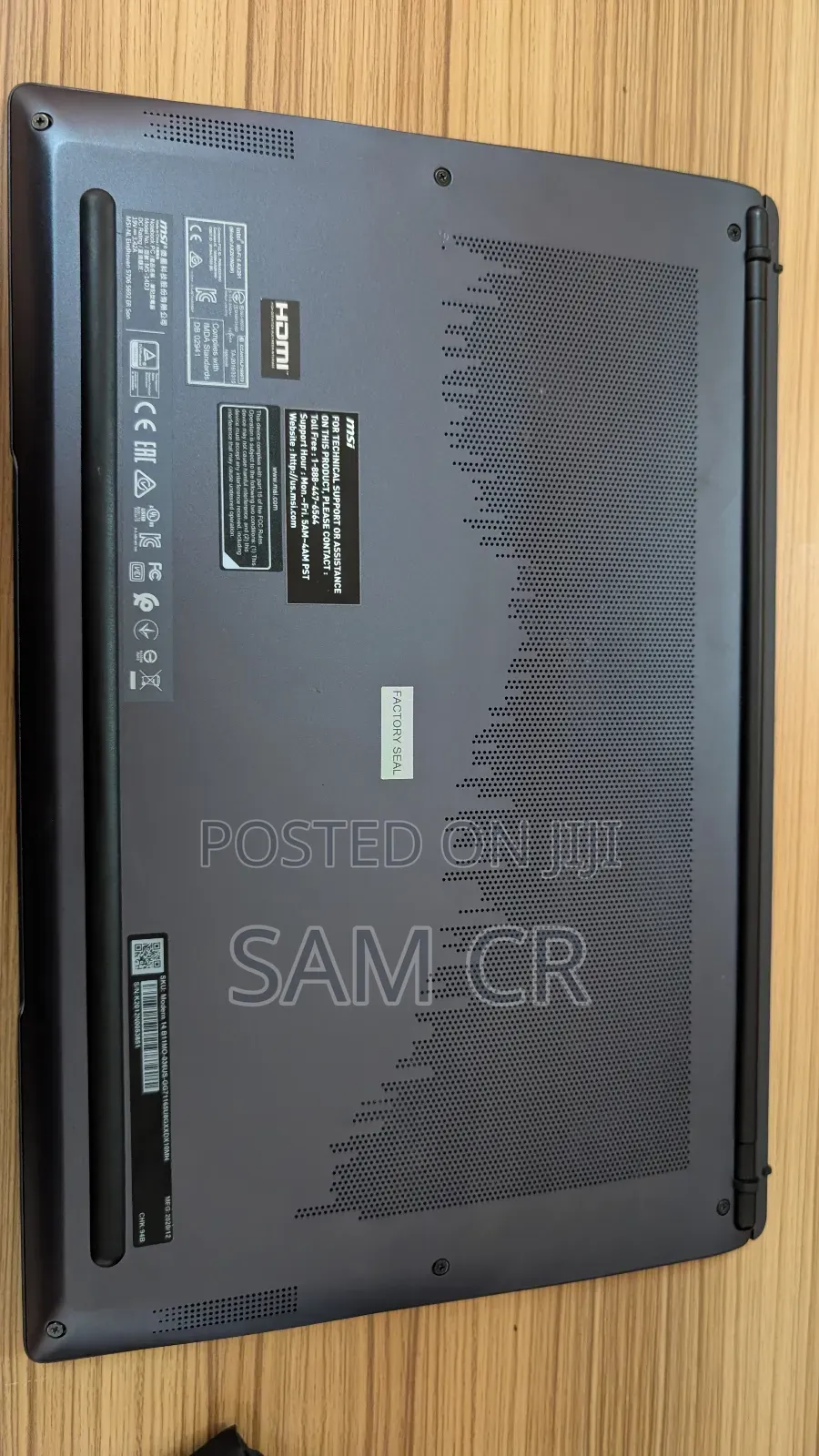 New Laptop MSI GP75 Leopard 8GB Intel SSD 512GB