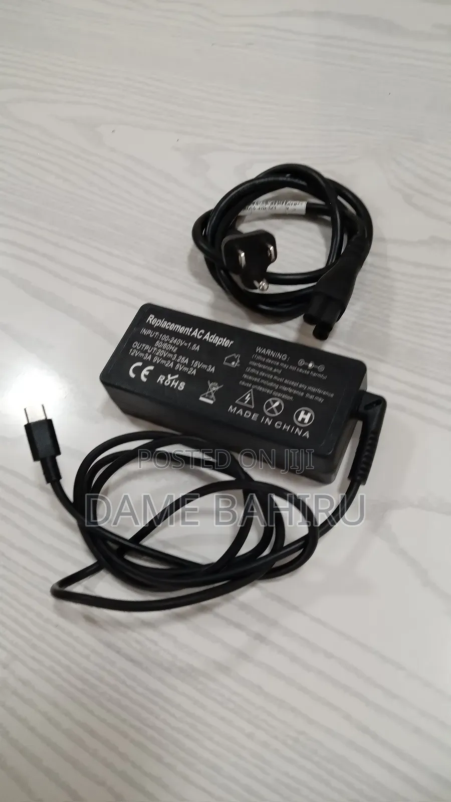 Replacement Ac Multipurpose Adapter65w Type-C Output 20v,15v,12v,9v,5v