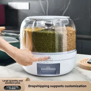 360° Rotating Rice Barrel