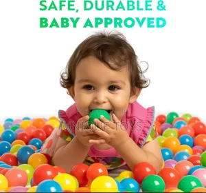  Soft Plastic Mini Ball Pit Balls – 50pcs, 6.5cm 