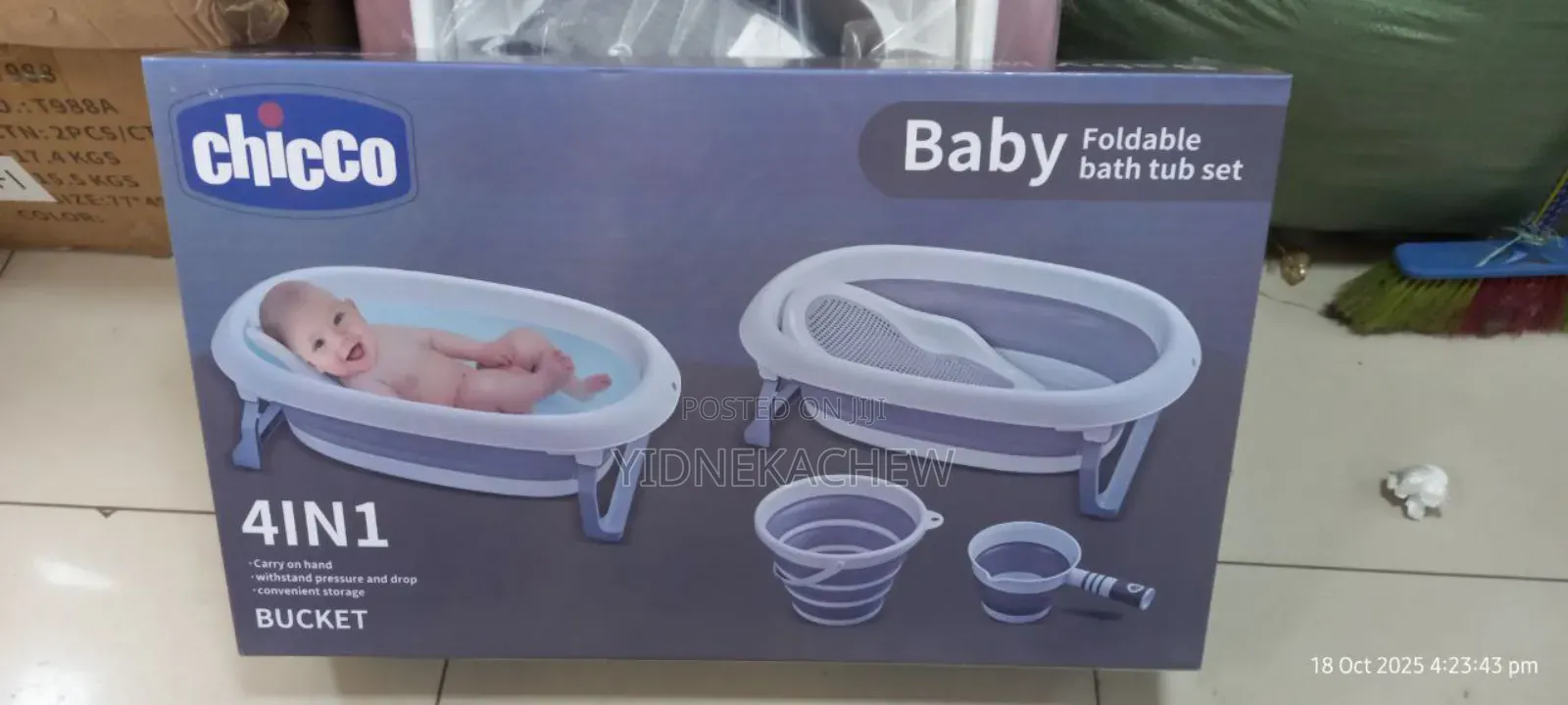 Foldable Baby Bath Tub Set