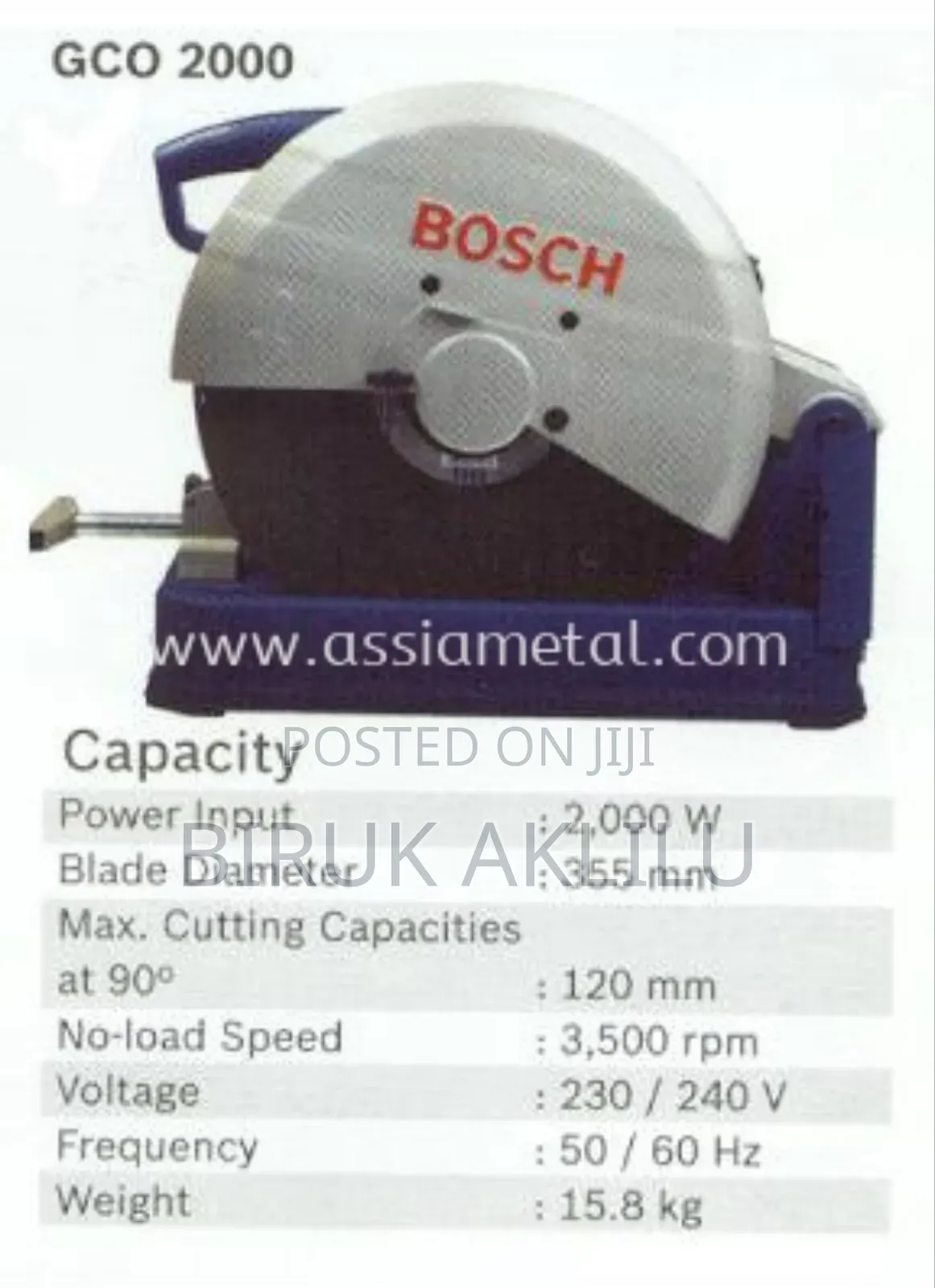 Bosch Gco 2000 Heavy Duty Metalcut-Off Saw