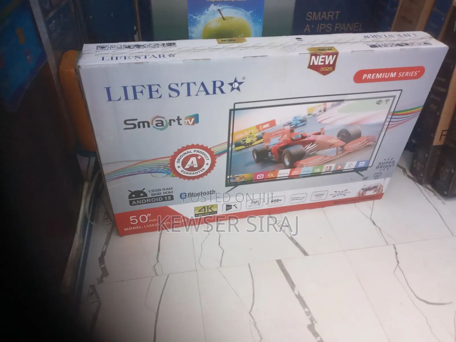 Lifestar 50inch Tv Smart Android Led Double Glass
