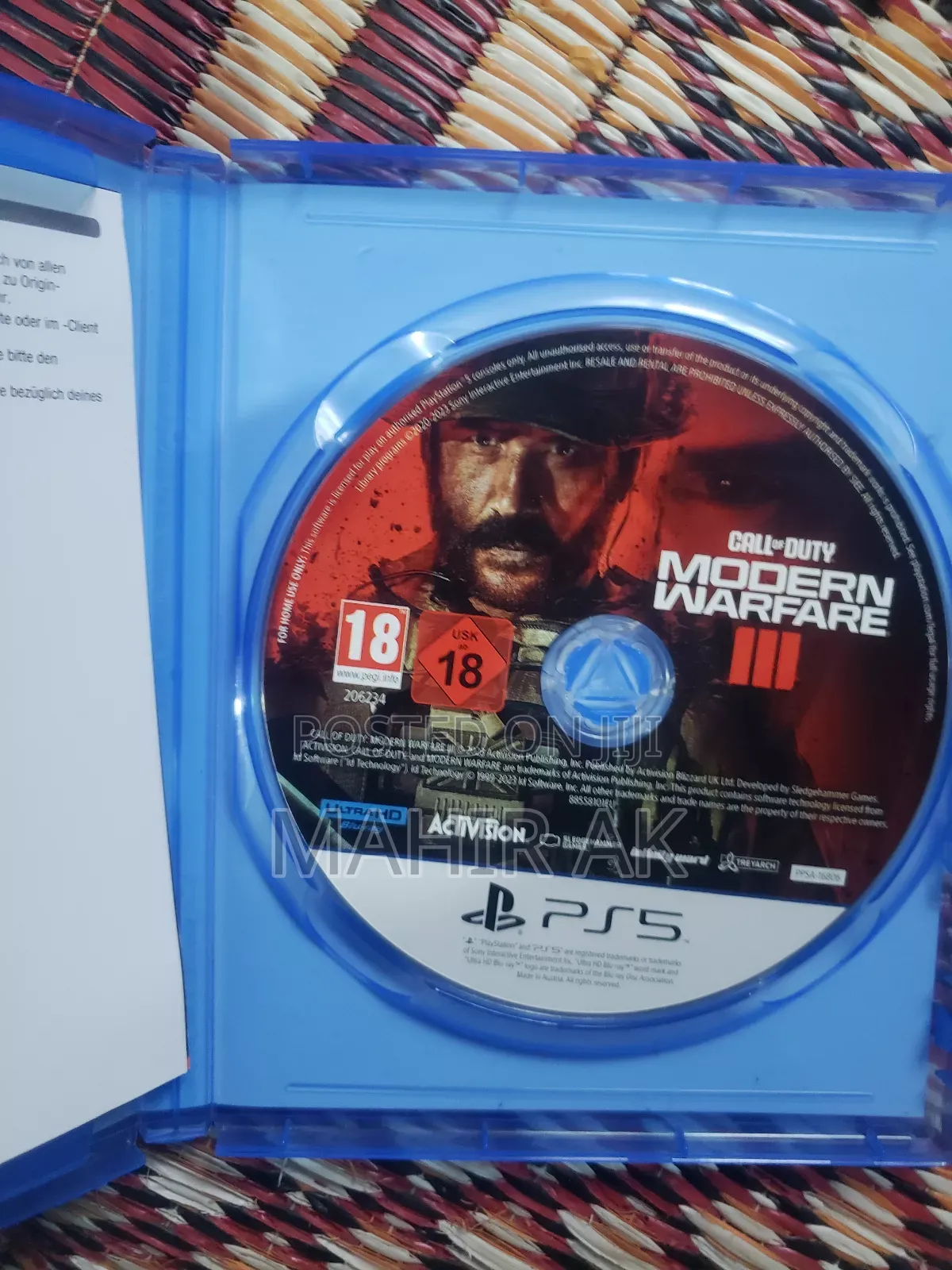 Palystation 5 Cd Game Imported From Germen