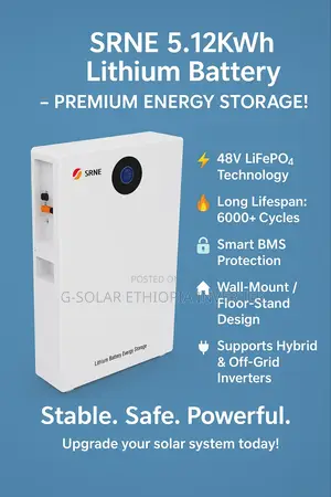 8kw Srne Hybrid Inverter + 10.24kwh Srne Lithium Battery 