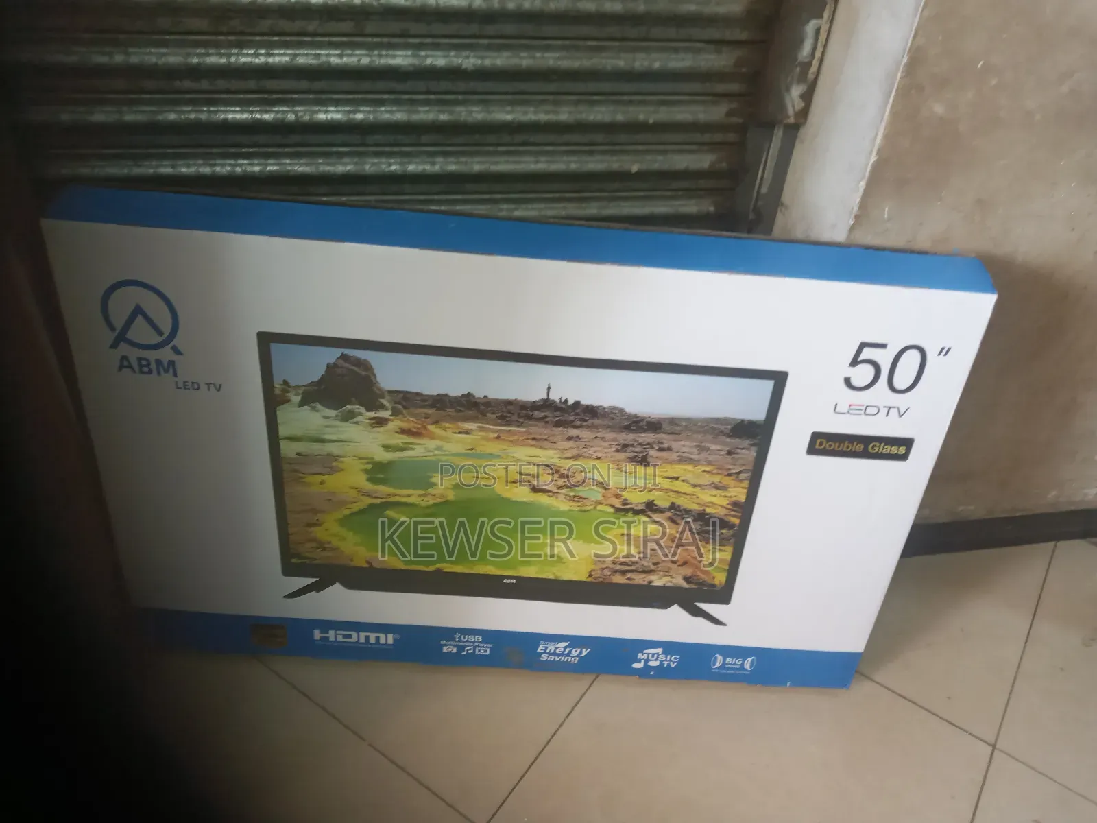 Abm Tv 50inch Smart Led  Quality Double Glass