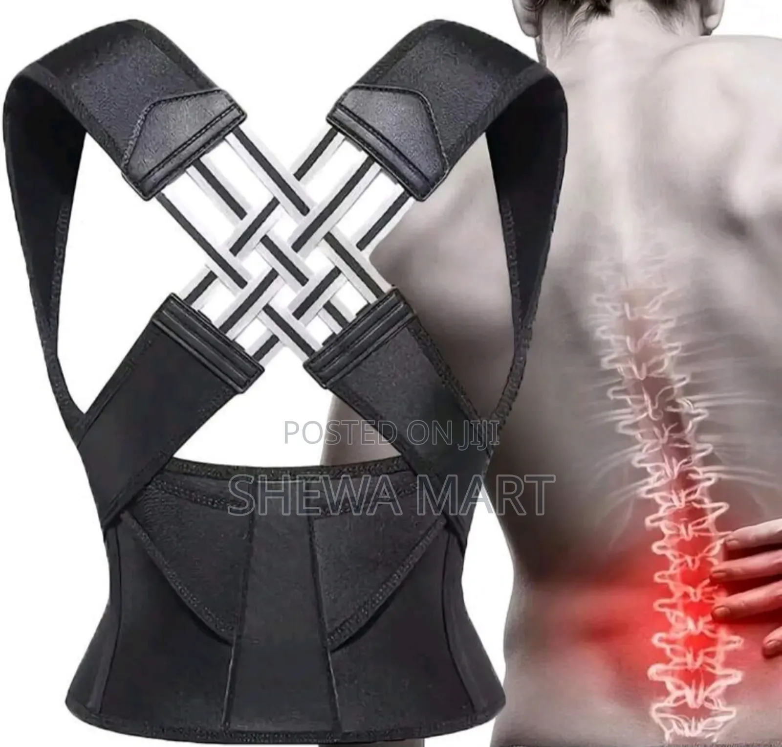 Unisex Adjustable Back Corrector, Shoulder Corrector, Full Back Suppor