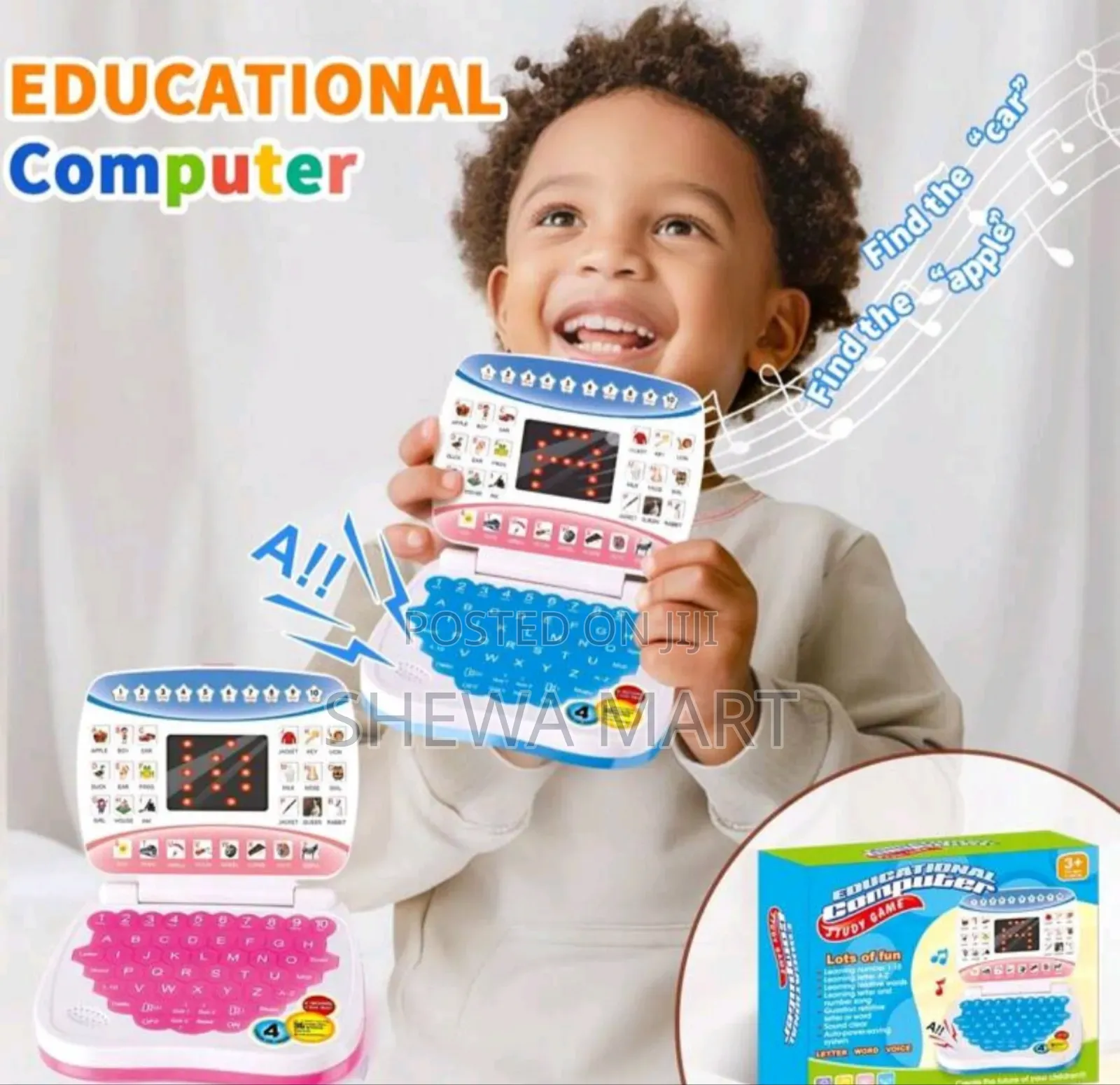 Smart Preschool Laptop, Interactive Early Learning Tablet for Kids Ed