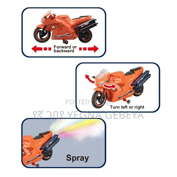 Rc Stunt Bike Rechargeable Remote Control Motorcycle (2.4g, Age 6+)