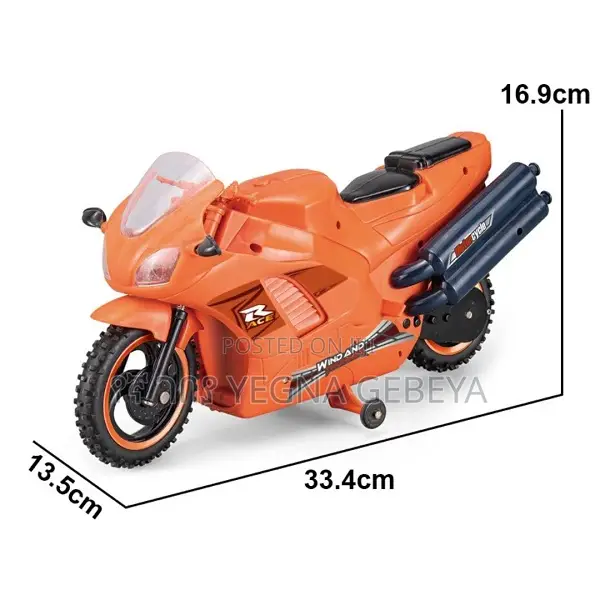 Rc Stunt Bike Rechargeable Remote Control Motorcycle (2.4g, Age 6+)