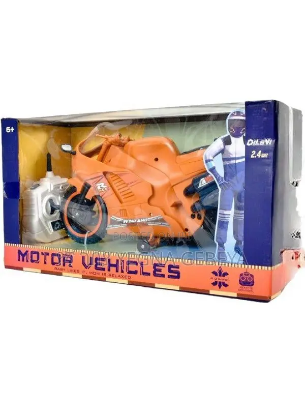 Rc Stunt Bike Rechargeable Remote Control Motorcycle (2.4g, Age 6+)