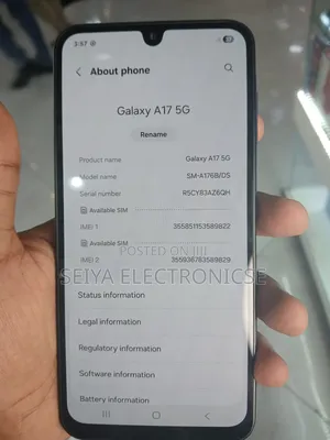 New Samsung Galaxy A17 5G 256 GB Black