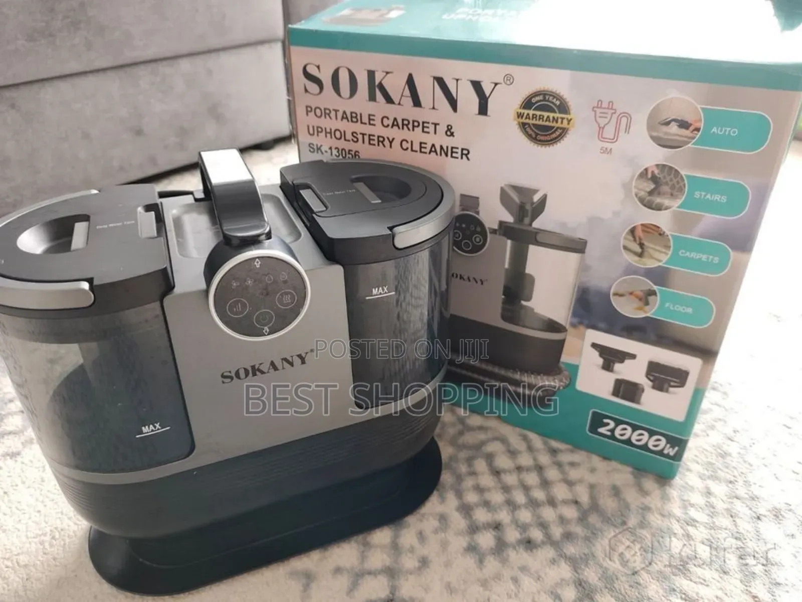 Sokany Portable Carpet Upholstery Cleaner.