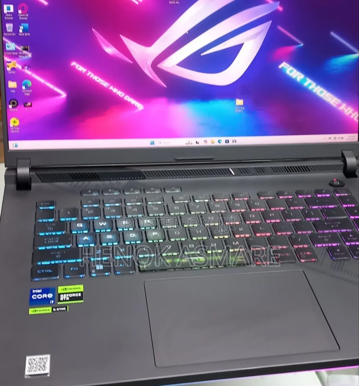 New Laptop Asus ROG Strix G16 G614 16GB Intel Core I7 SSD 1T