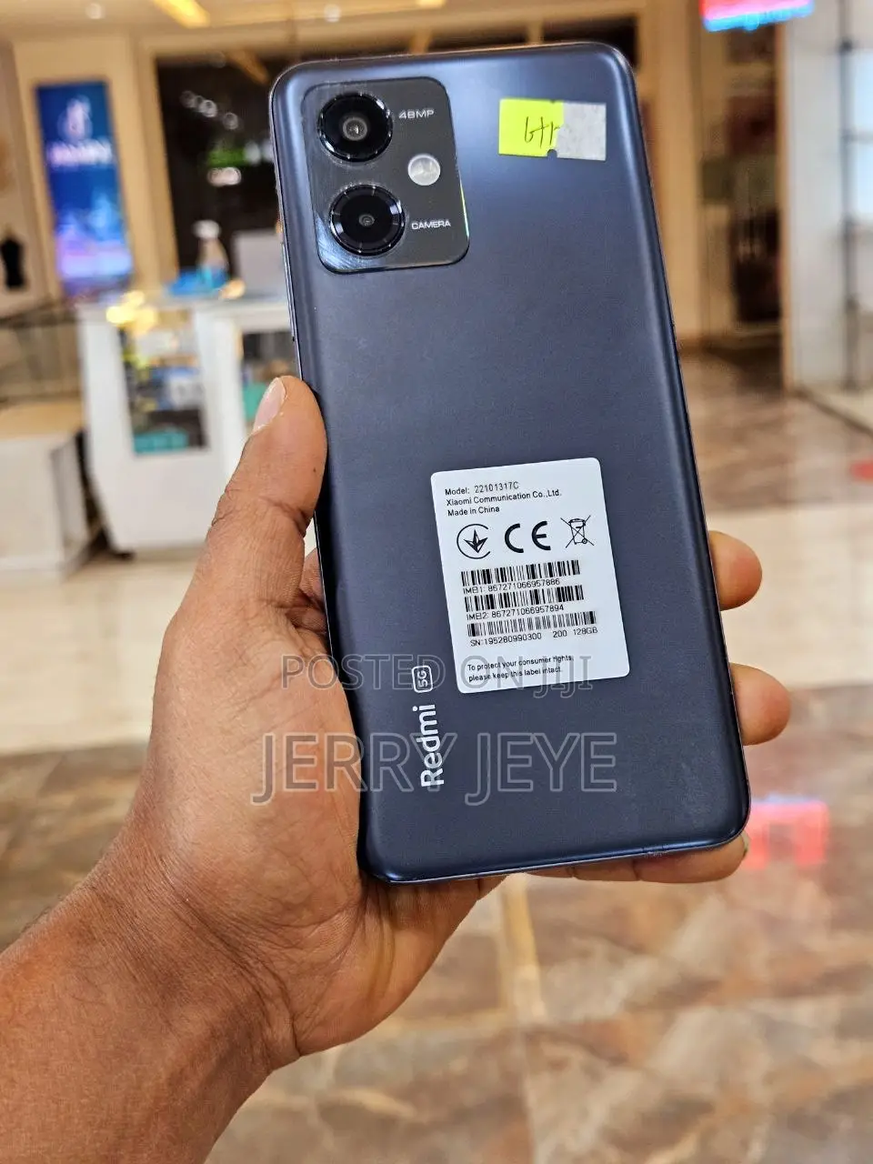 New Xiaomi Redmi Note 12 5G 128 GB Black